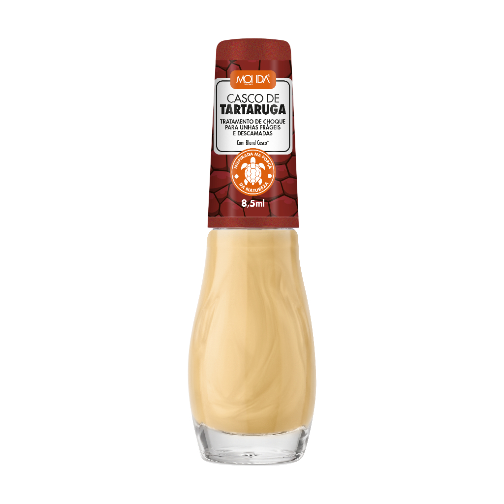 Base Casco de Tartaruga - Fortalecedora Mohda 8,5ml Para Unhas Fracas e Descamadas