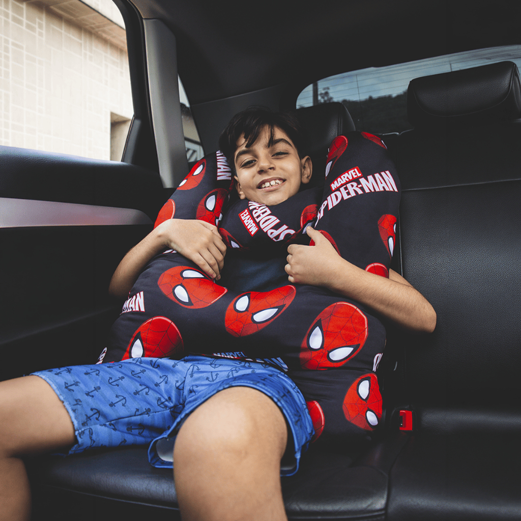Almofada Cinto de Segurança Infantil Formato H para Viagens de Carro com Travesseiro