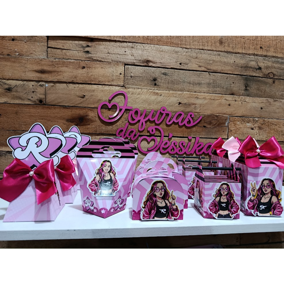kit caixas personalizados 3D para festa infantil -lembrancinha/lembrança - mesversario - aniversário FAÇO TODOS OS TEMAS