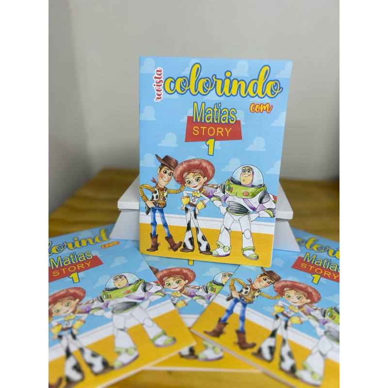 LIVRO DE COLORIR TOY STORY LEMBRANCINHA PERSONALIZADAS ANIVERSÁRIO KIT FESTA LIVRO DE COLORIR