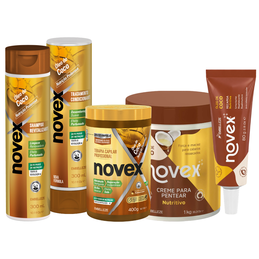Kit Novex Óleo de Coco Cuidado Diário