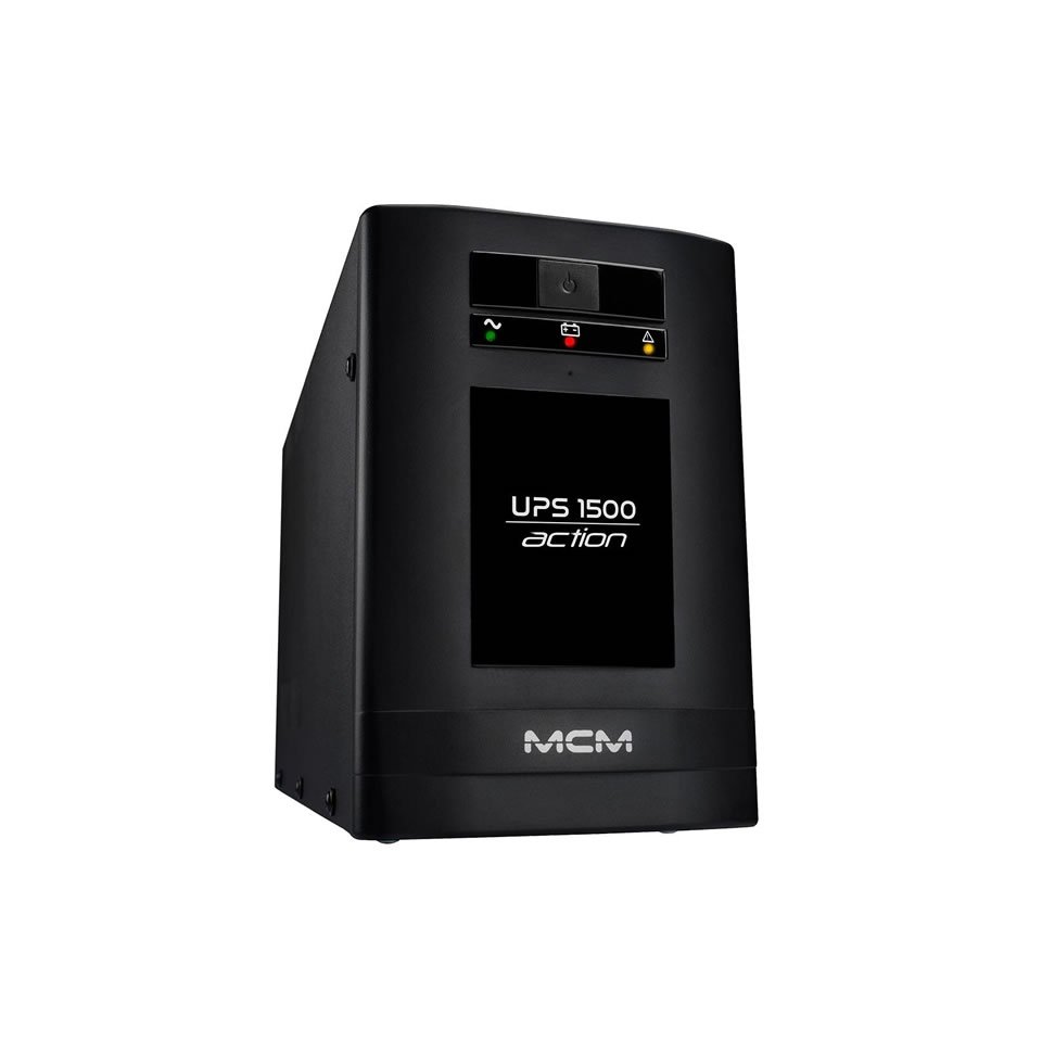 No-Break MCM UPS1500 Action Fit 3.1 1500VA (930W) Preto (E:Bi-Aut / S:115V / T:6