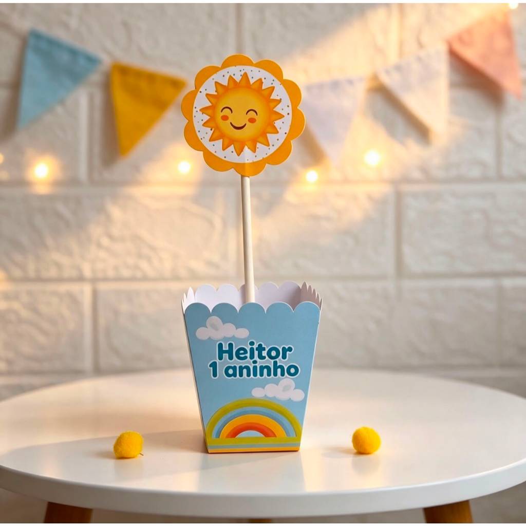 CENTRO DE MESA Cachepô 365 Sorrisos | lembrancinhas, decoração, mimos personalizados