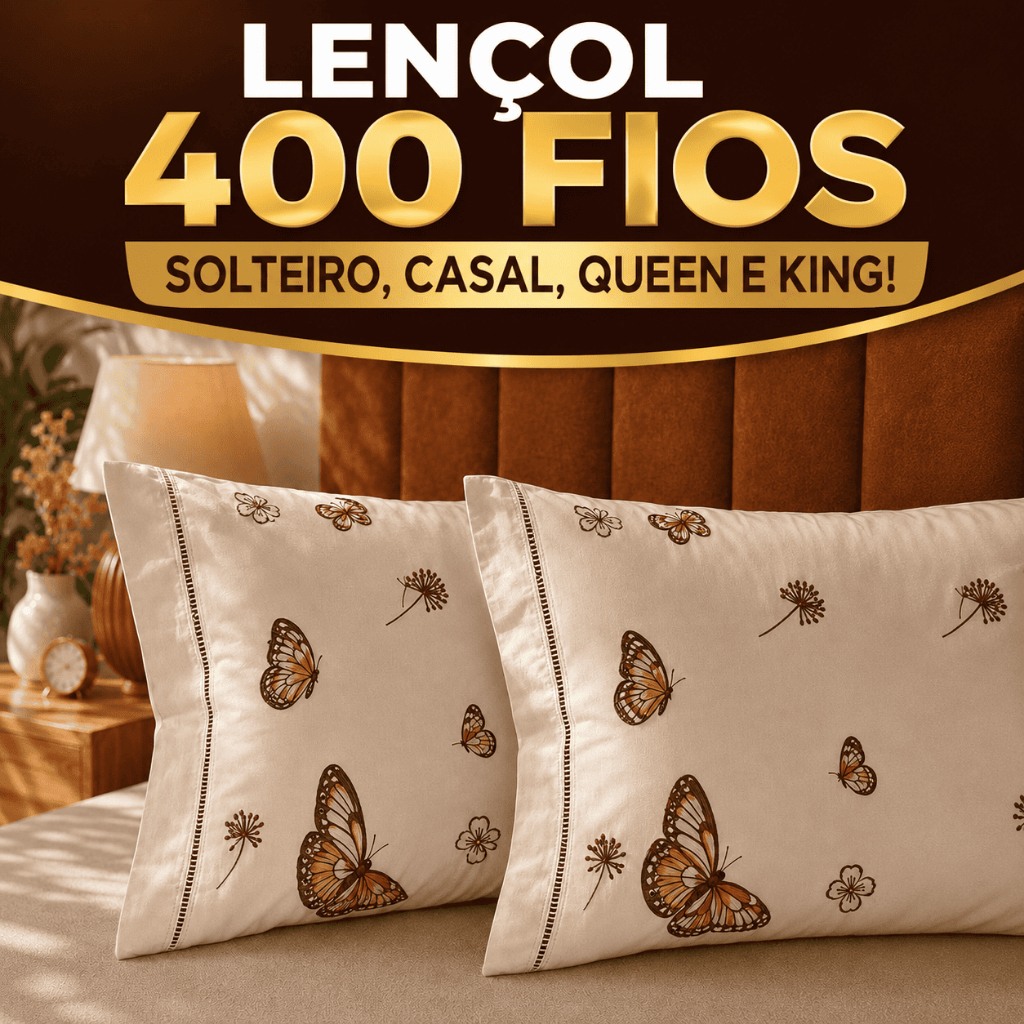 Jogo Cama Casal Queen Solteiro King Lençol Com Elástico Fronha Estampada Micropercal 400 Fios