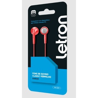 Fone De Ouvido C/ Fio Som De Alta Definição P2 Lelong Le-236 Cor Branco