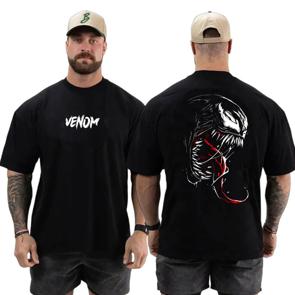 Camiseta Camisa Oversized Grande Academia Varias Estampa Venom Fit Camisa 100% Algodão Lançamento Confortavel