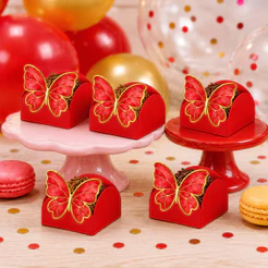 50 Forminhas para Doces – Borboletas – com Apliques para Colagem – Decoração Festas