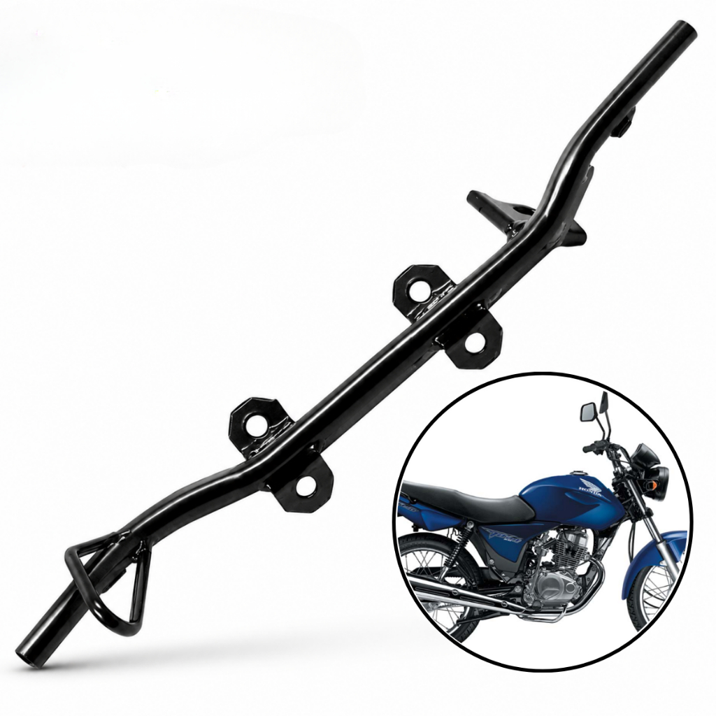 Estribo Dianteiro Reforçado Titan 150 04-15 Fan 125 05-18 Pedaleira Aço Tubular