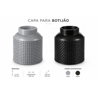 Capa Para Botijão De Gás Reforçada Rattan Plástico Proteção TOY
