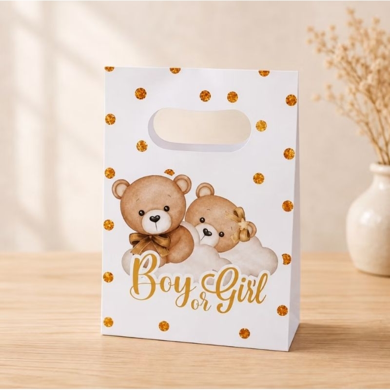 Sacolinha Personalizada-PEQUENA -cha revelação-Lembrancinha - Sacolinha Decoração de festa Infantil  ENVIO EM 24 HRS