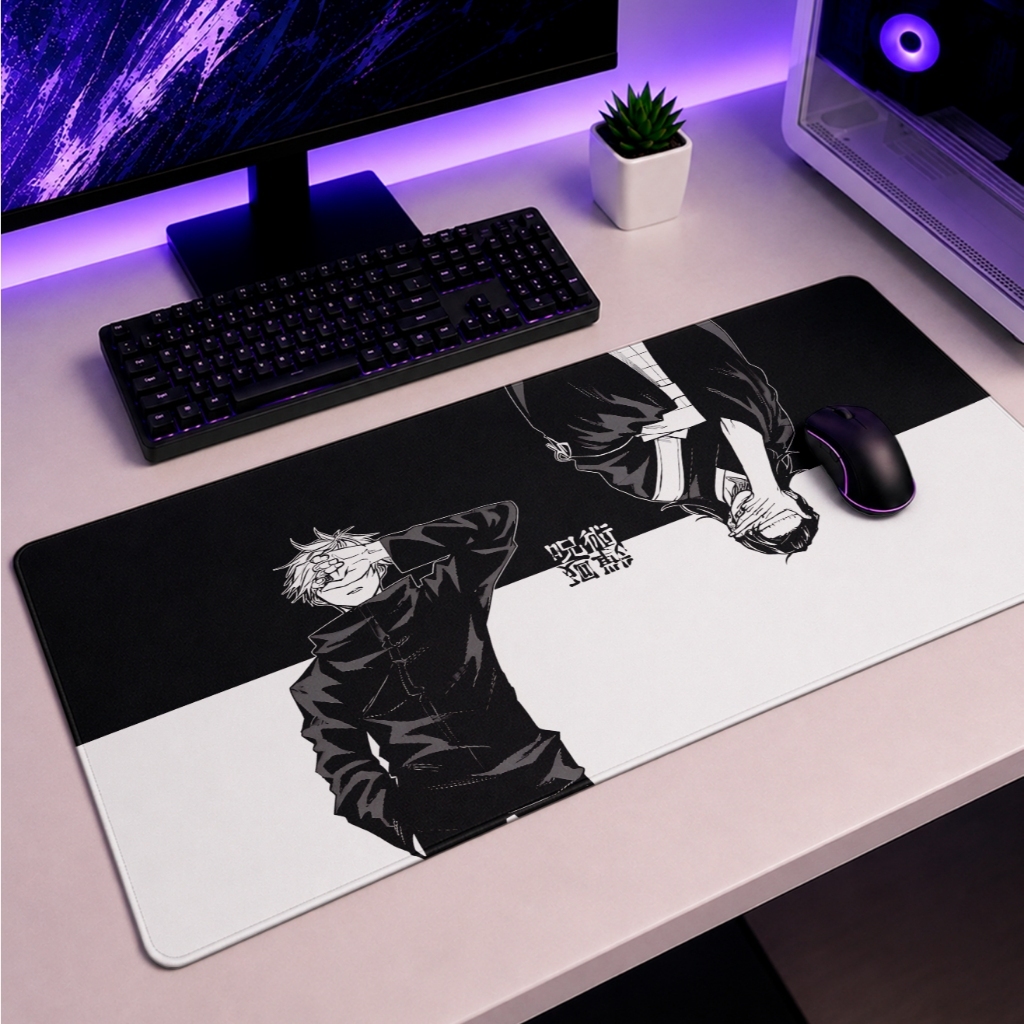 Mouse Pad Gamer gojo Espada 90x40 70x35 50X40 25x20 Anime Informática
