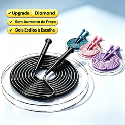 Corda de Pular Profissional Ajustável de PVC 280cm - Ideal para competições e treinos diários!