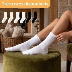 3/9/12 pares meia feminina cano medio, alta elasticidade, confortável, combina com sapatos sociais estilo jovem feminino