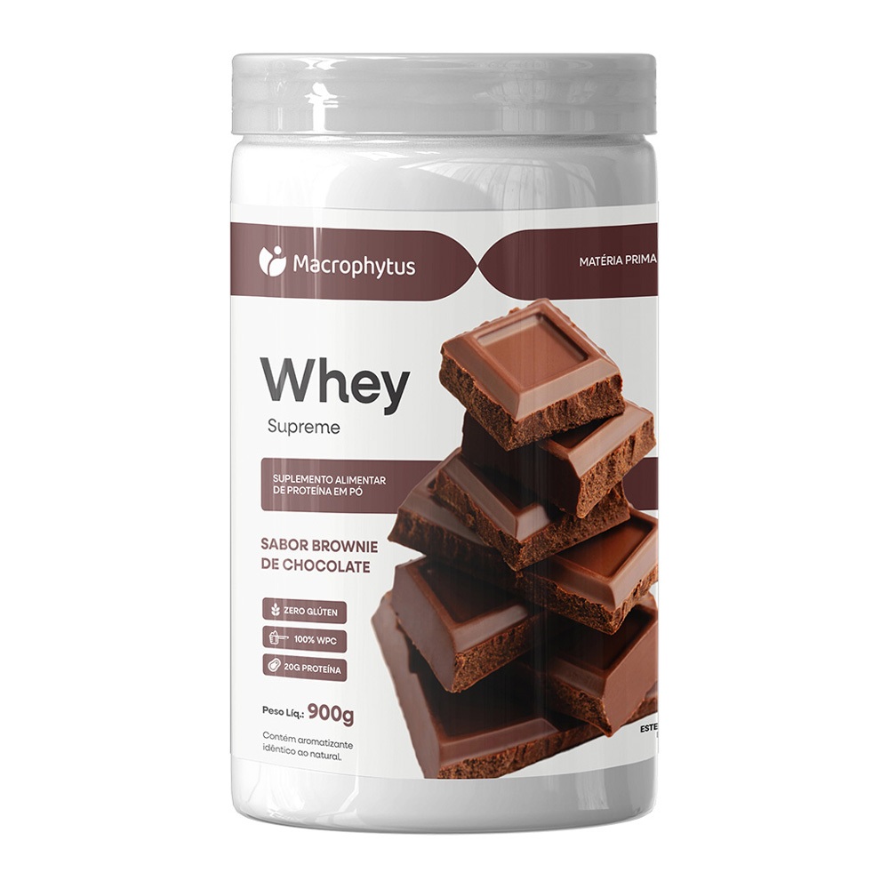 Whey Protein Supreme 900g Sabor Brownie de Chocolate