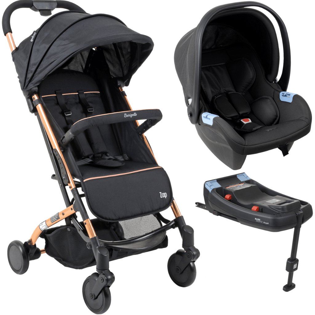 Carrinho de Bebe Bebe Conforto Base ISOFIX Burigotto Zap Metal Cobre