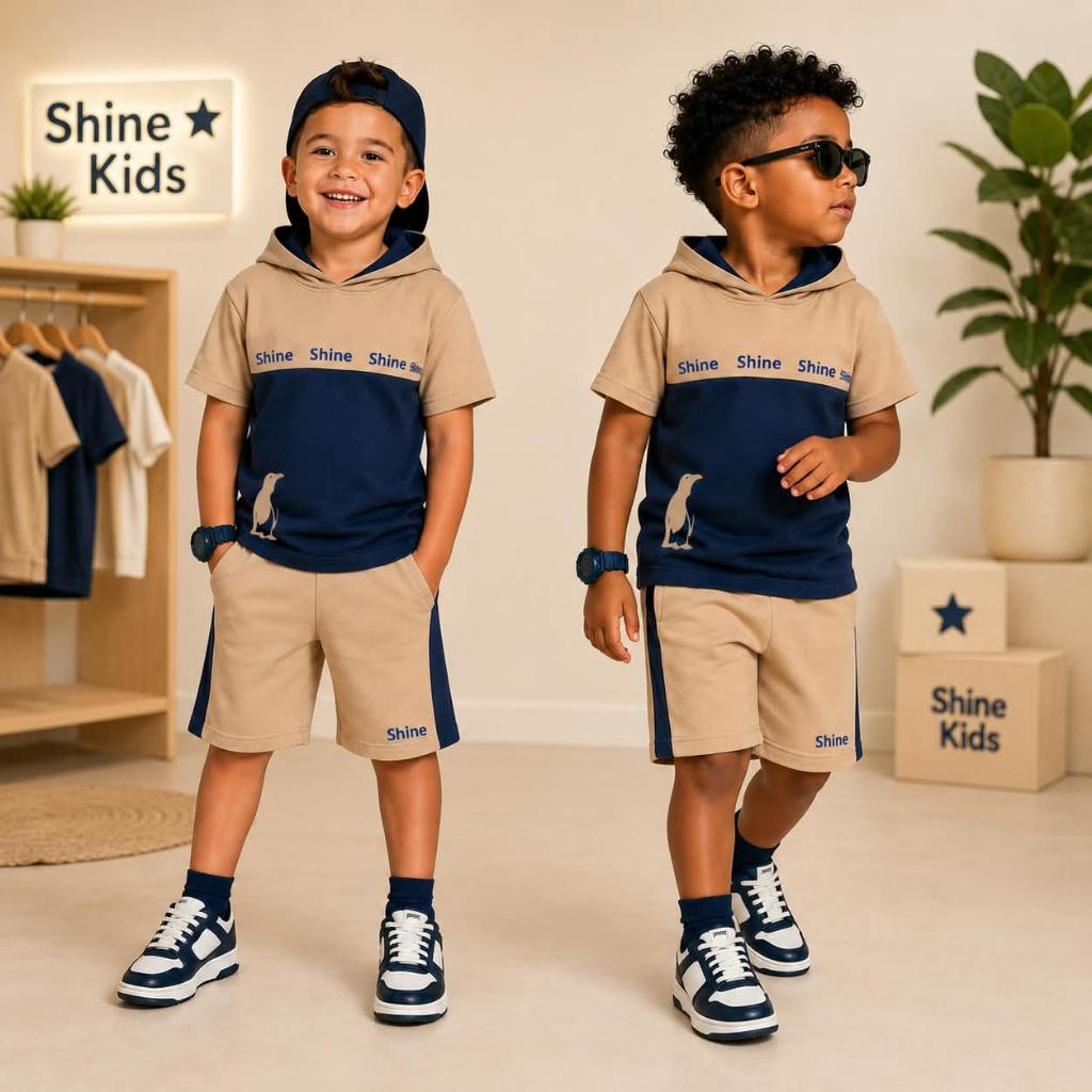 Conjuntos Infantil Menino Diversos Estiloso Verão Camisa e Bermuda Juvenil Veste Do 2 ao 14 anos