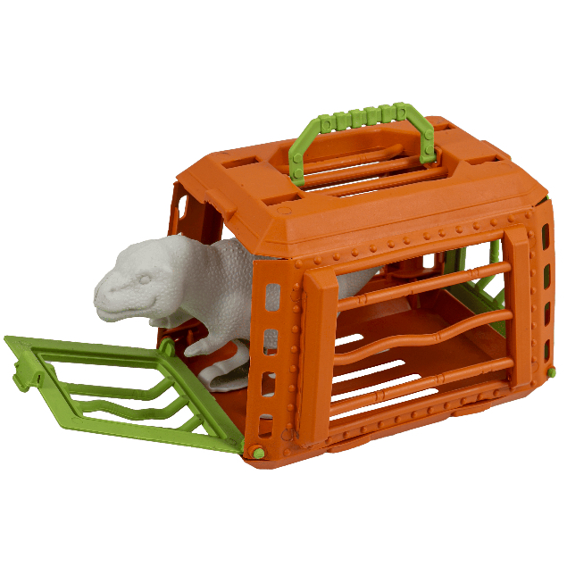Caminhão Brinquedo Dino Park Grande 32cm - Carrinho Jurassic Park c/ Jaula e Dinossauro Certificado Inmetro | QUEEN SHOP · foto 2