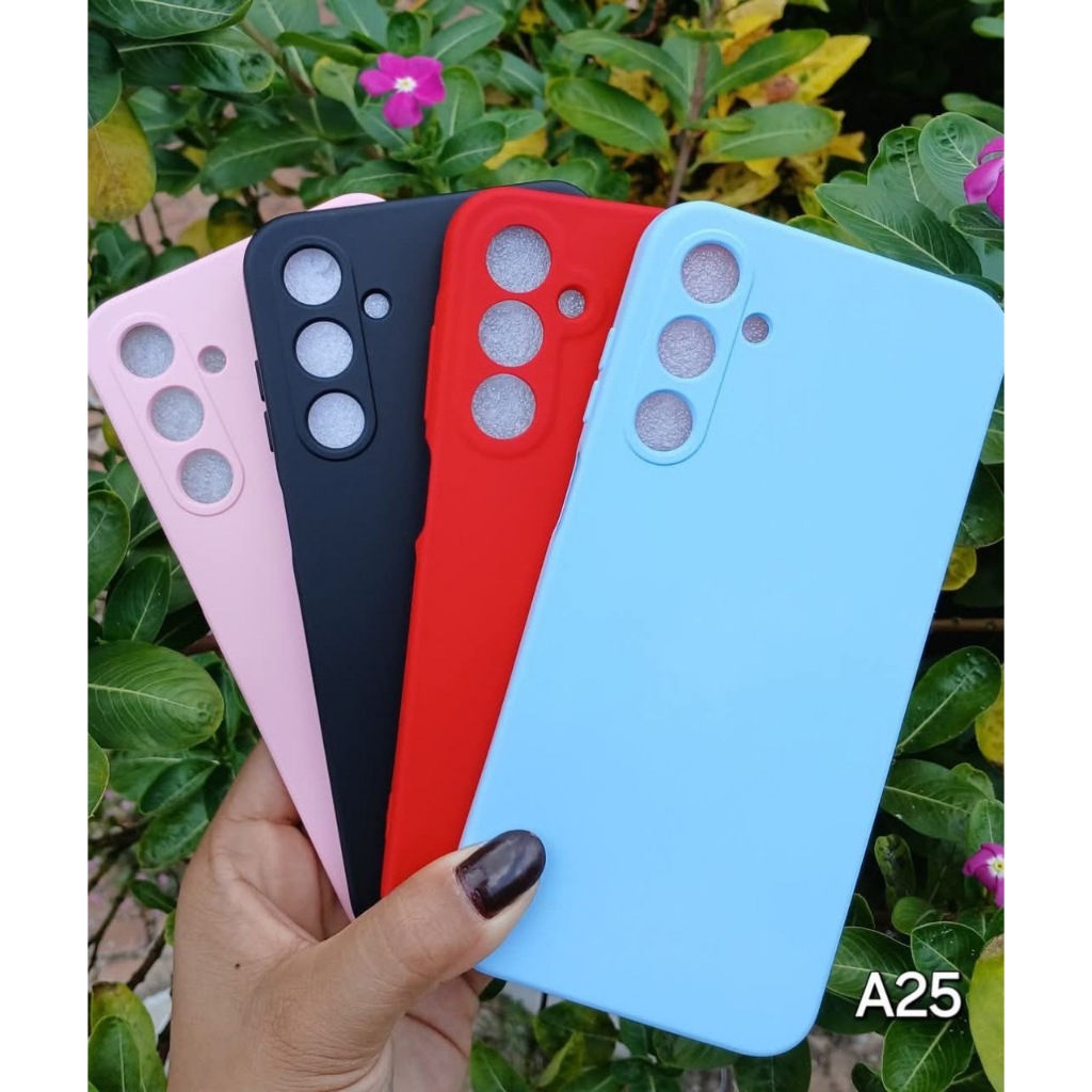 Kit 5 ou 3 Peças Capa Capinha Silicone Aveludado Cor Aleatória Proteção Excelente Qualidade Para SAMSUNG