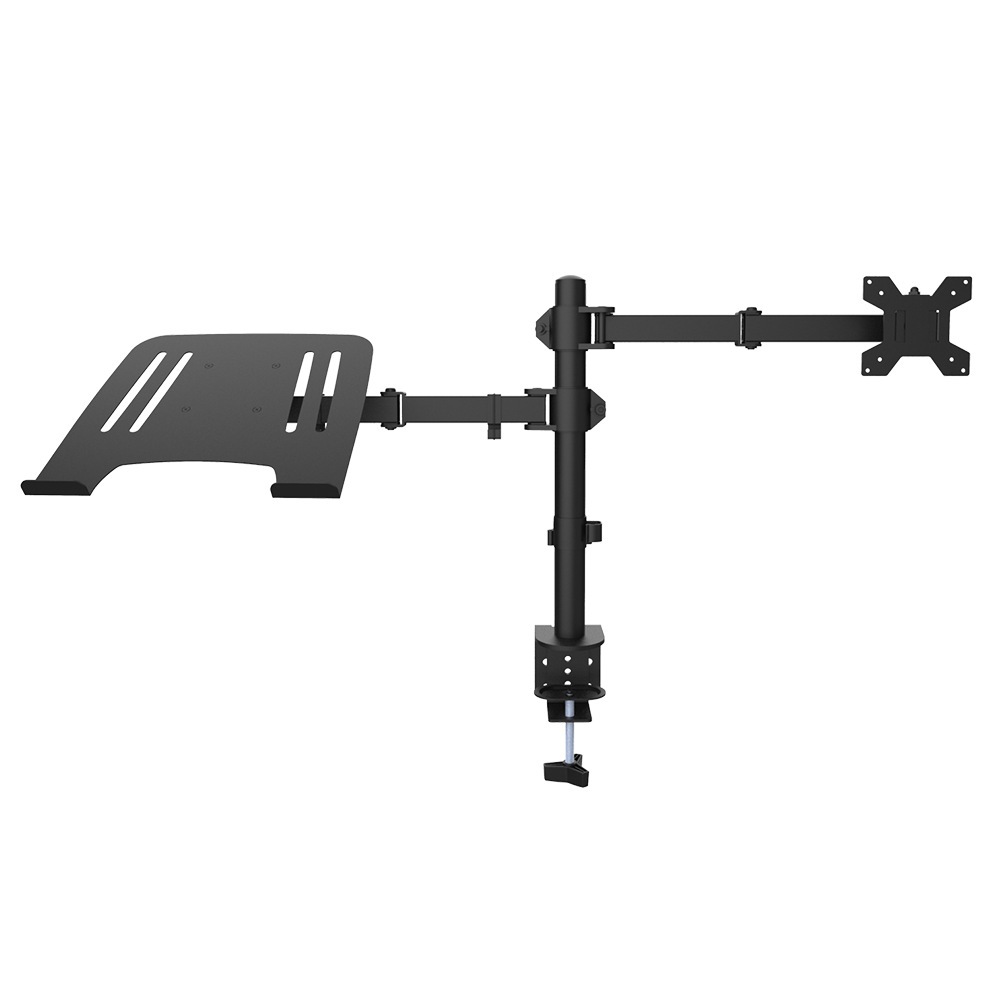 Suporte para Monitor e Notebook Mesa Articulado 13-27" Rotação 360° Ergonomico Home Office