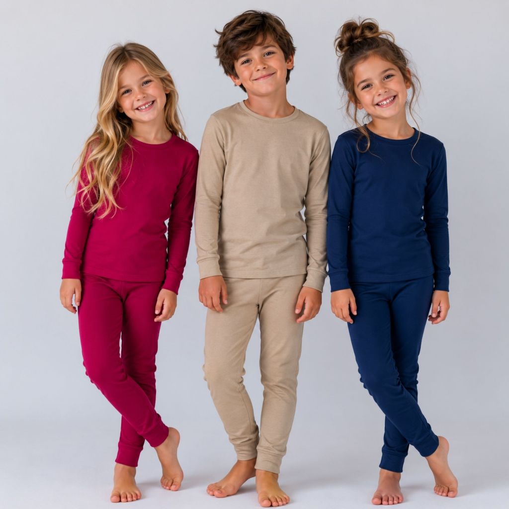 Conjunto Térmico Infantil Juvenil Menina e Menino - Segunda Pele Peluciada - Conjunto Blusa + Calça Frio