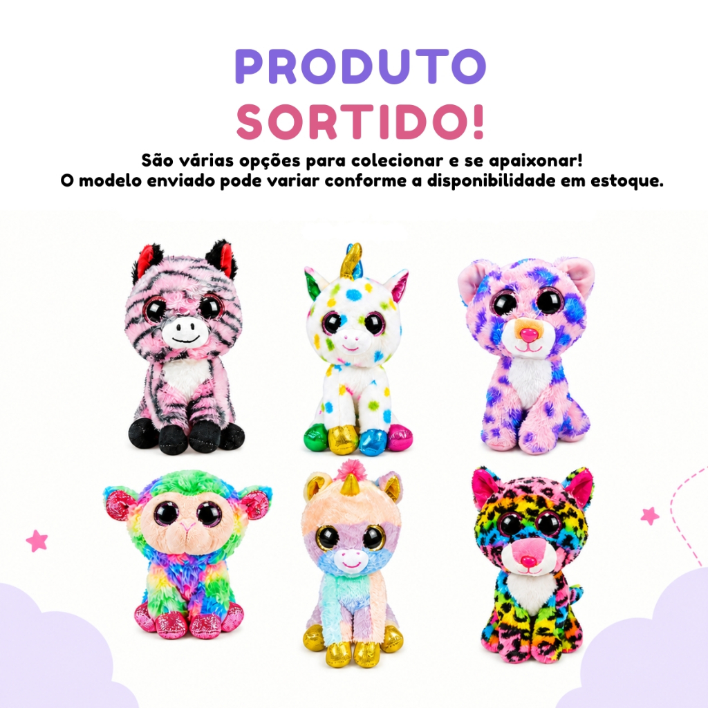 Pelúcia Ursinhos Bichinhos Sortido Médio Brinquedo Fofinho - Castela · foto 2