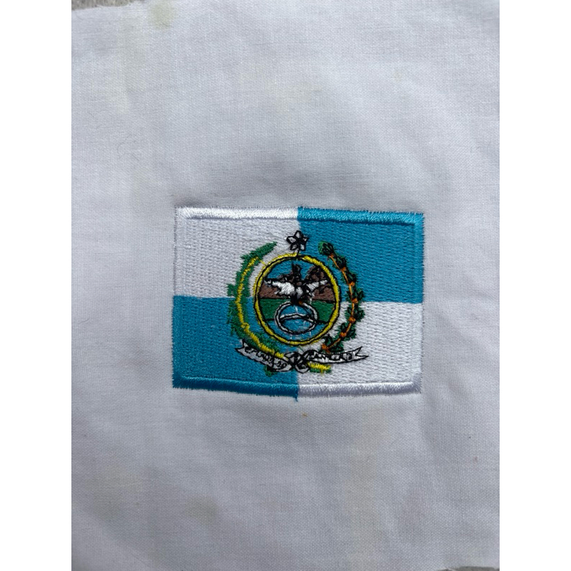 Patch Bordado Bandeira do Estado do Rio de Janeiro com Fixação Termocolante