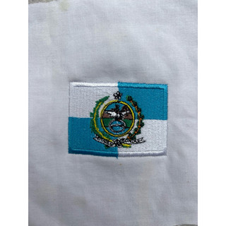 Patch Bordado Bandeira do Estado do Rio de Janeiro com Fixação Termocolante