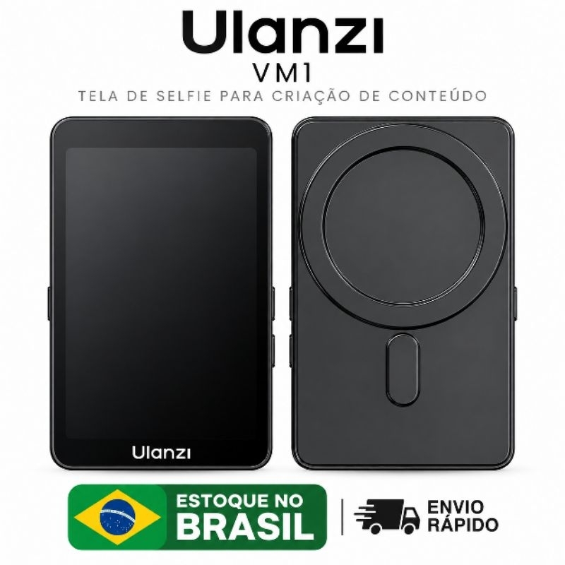 Ulanzi VM1 Monitor Selfie para Celular Tela HD 3,97 Polegadas Magnético para Gravação Vlog