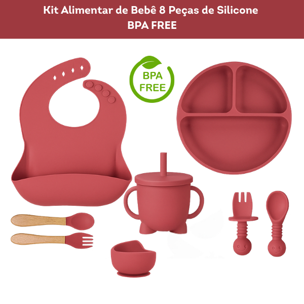 Kit Introdução Alimentar em Silicone para Bebê