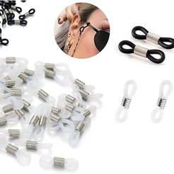 50pcs Argola de Silicone com Mola para Cordão de Óculos