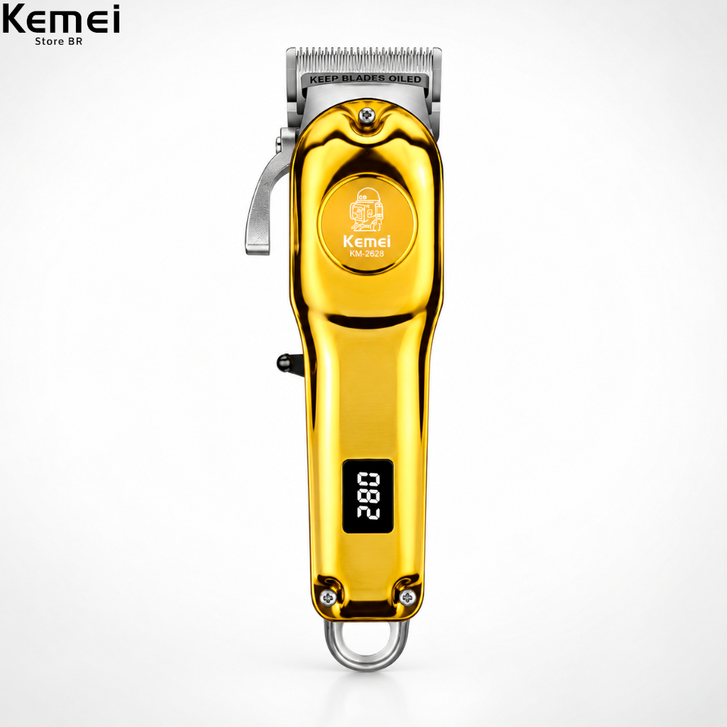Máquina Cortar Cabelo KEMEI-2628 Bivolt Máquina de corte, Aparador de Cabelo - kemei 2628 Portátil · foto 2