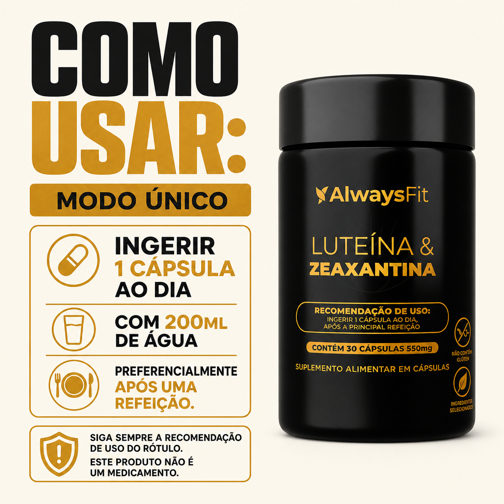 LuteínaVision® - Luteína, Zeaxantina, Vitaminas A e E, Cobre e Zinco - 30 Cápsulas - 1 Unidade · foto 2