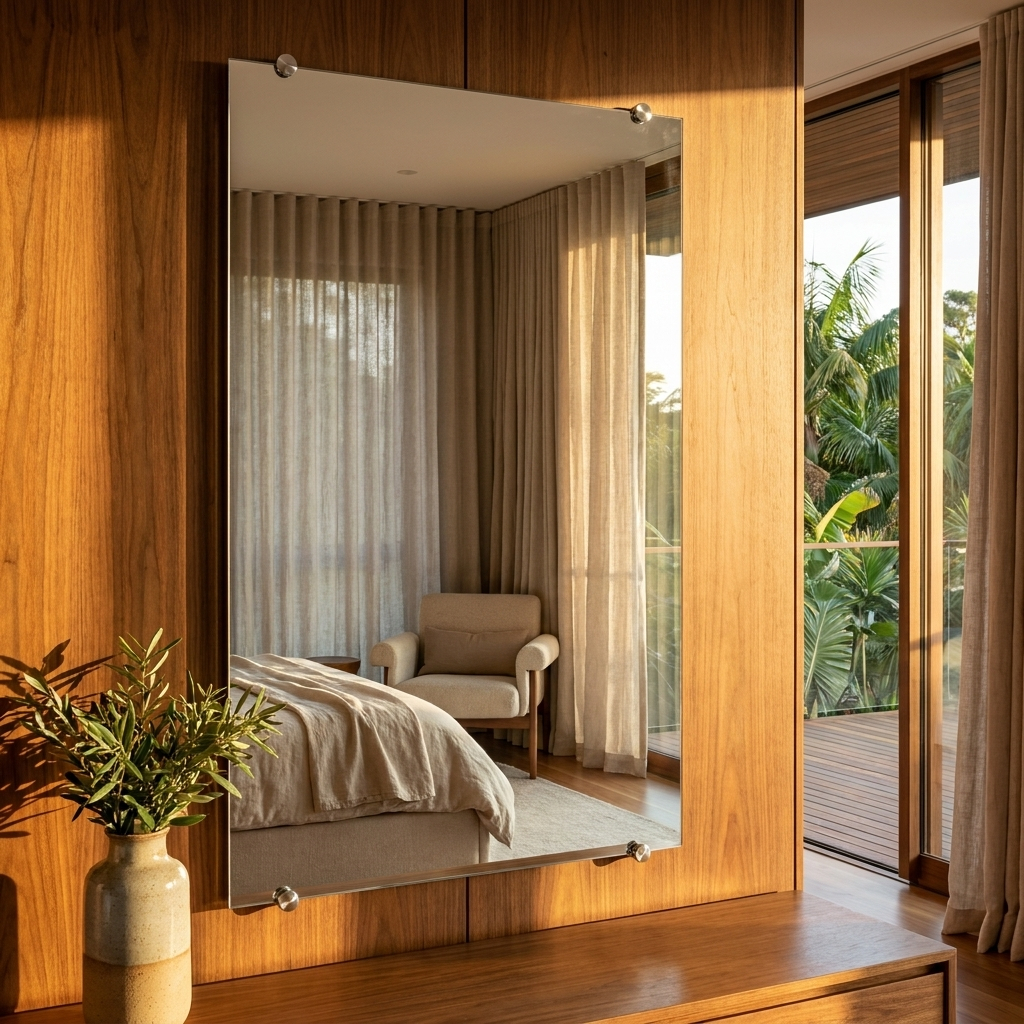 Espelho Grande Para Corpo Inteiro de Vidro para Parede - Para Quarto, Sala, Banheiro, Penteadeira