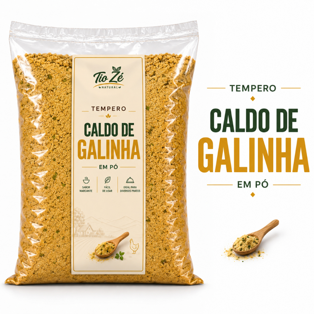 Caldo de Galinha em Pó Tio Zé Natural Tempero para Preparações