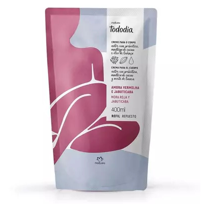 Refil Creme Hidratante Corporal Tododia Amora Vermelha e Jabuticaba 400ml