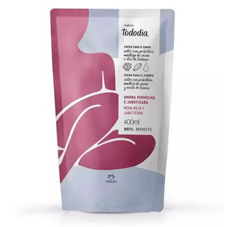 Refil Creme Hidratante Corporal Tododia Amora Vermelha e Jabuticaba 400ml