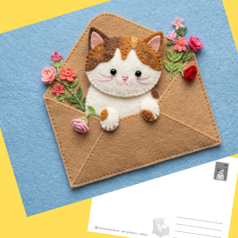 kit com 10 Cartões Postais [Você recebeu uma Cartinha!] Presente Decorativo Aniversário Infantil Correspondência