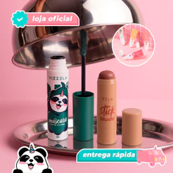 Kit Máscara Para Cílios Olive Green + Blush Stick Cinnamon + BRINDE Original Vegano Vizzela