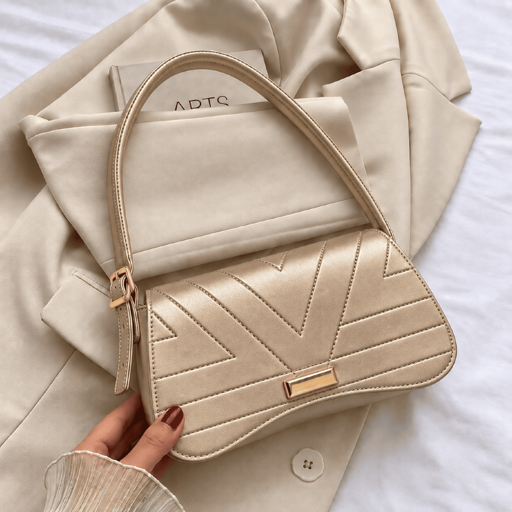 Bolsa feminina de ombro elegante, bolsa moderna em couro sintético promoção 5 cores