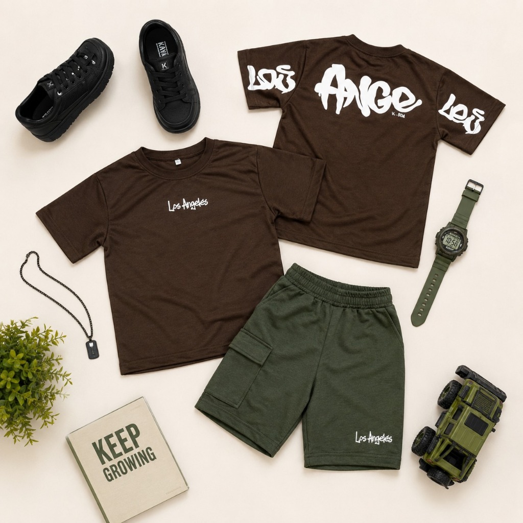 Roupa de Menino - Blusa Algodão + Short Moletinho