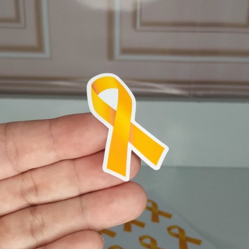 Cartela Adesivos Laços Outubro Rosa Setembro Amarelo 4cm Etiquetas Para Embalagem Sacolas Lojas - 32 a 64 Unidades — imagem 2 de 2