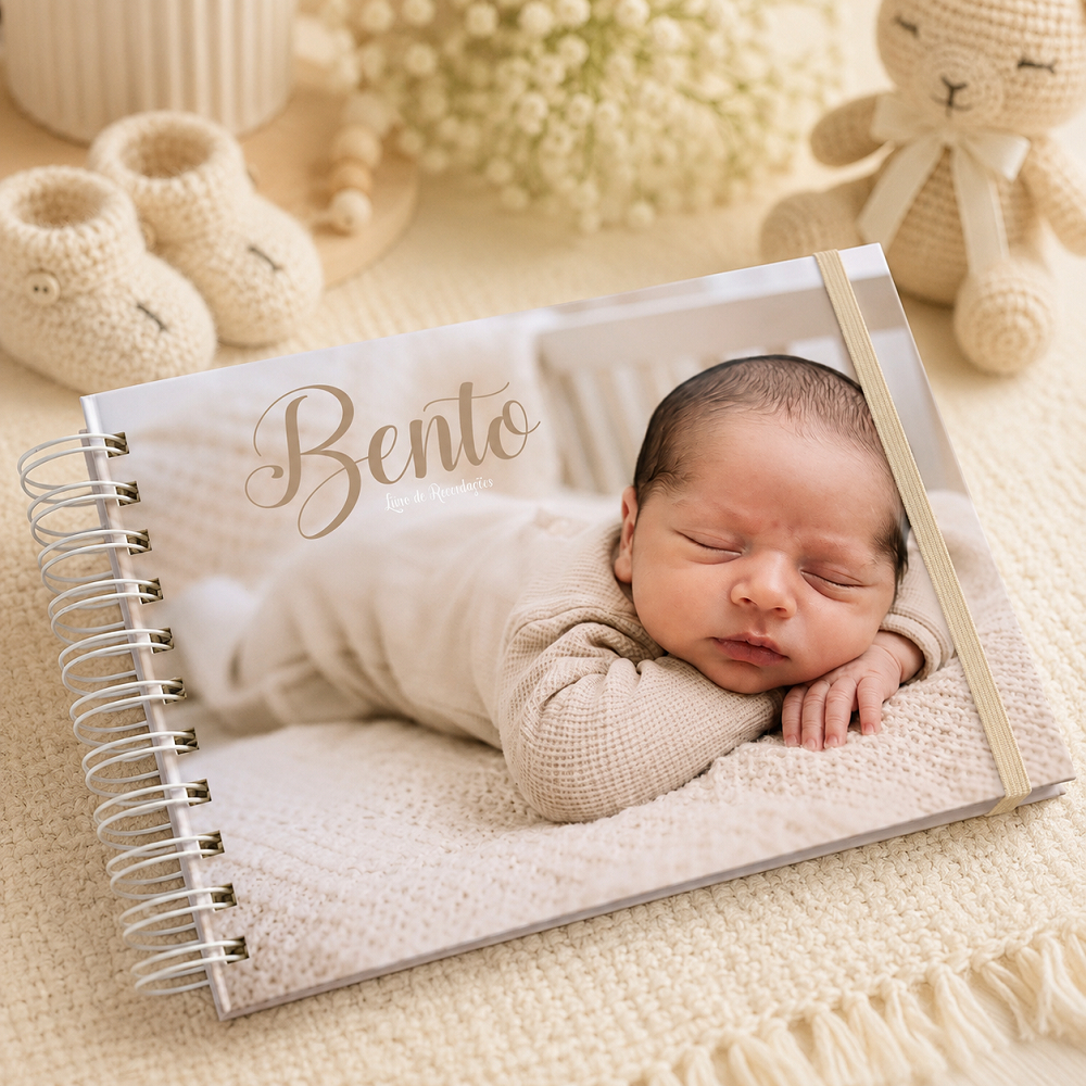 Livro de Recordações do Bebê / Álbum do Bebê / Diário do Bebê / Livro de Memórias