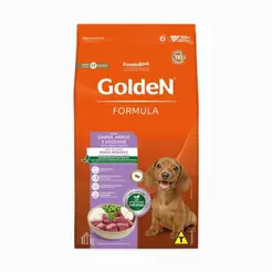 Ração pra Cães Filhotes Raças Pequenas Golden Fórmula sabor Carne, Arroz e Vegetais Mini Bits 10.1kg
