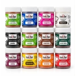 CORANTE HIDROSSOLÚVEL EM PÓ 5G GRAN CHEF - TODAS AS CORES