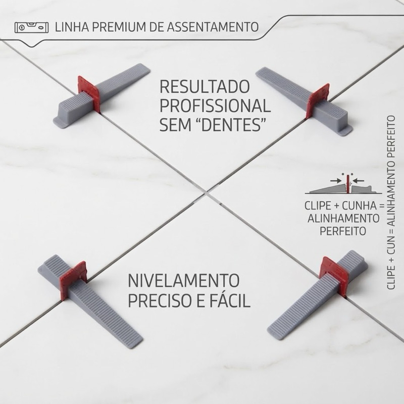200 Espaçador Para Piso Porcelanato Slim