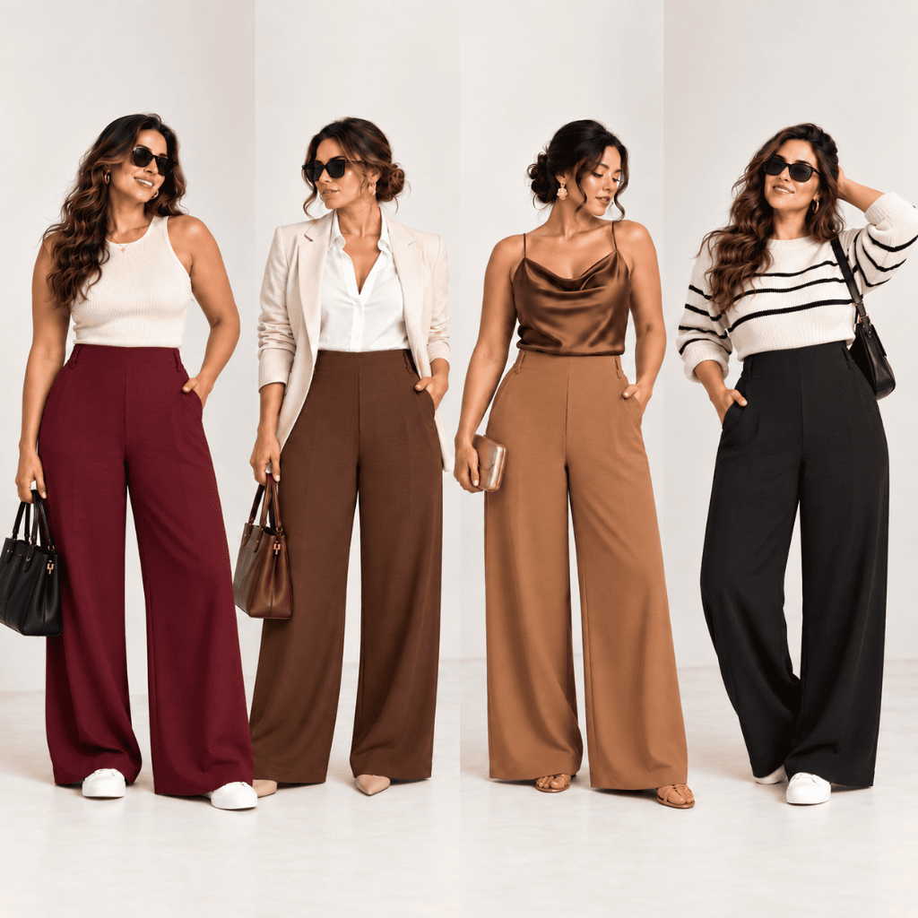 Calça Pantalona Feminina Plus Size  Social Confortável Ajustavel Soltinha