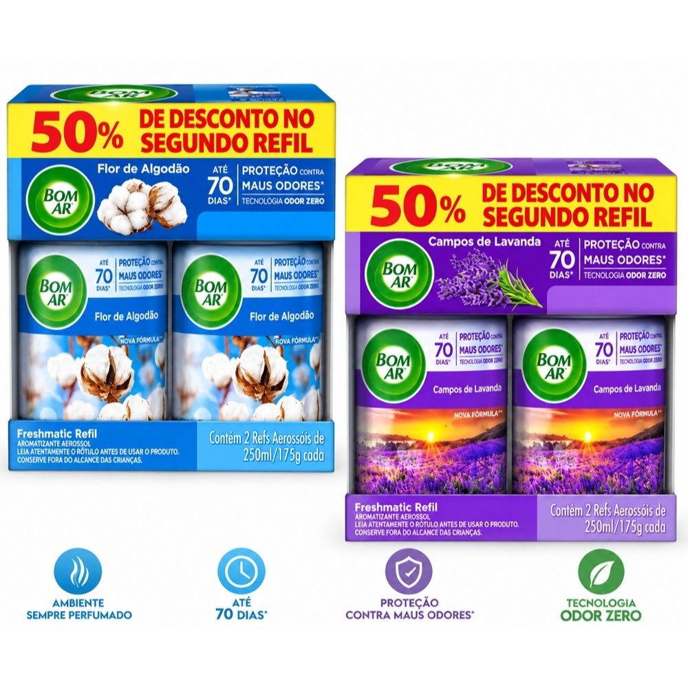 Bom Ar Freshmatic Spray Automático Refil 250ml