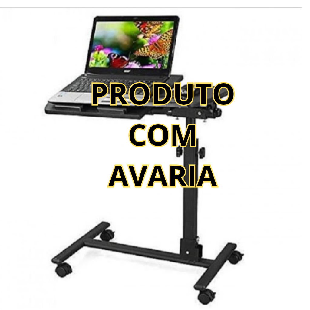 MESA NOTEBOOK MULTIUSO SUPORTE AJUSTE DE ALTURA E INCLINAÇÃO ERGONOMICA CAMA SOFA AVARIA