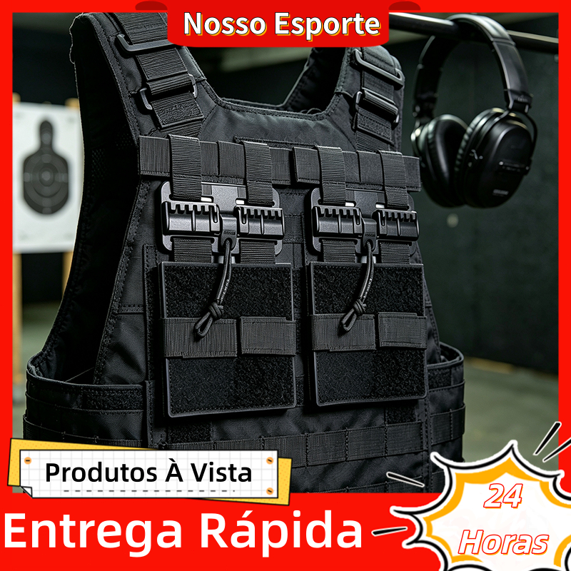 Fivelas de Liberação Rápida em Nylon Leve, Compatível com Sistema Molle para Colete Tático