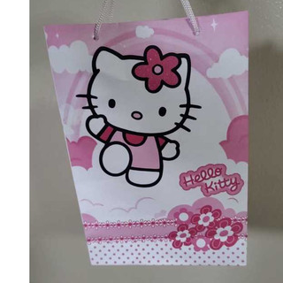 Sacola de Papel Hello Kitty 10 Unidades Festa Bolsinha Surpresa Lembrancinha